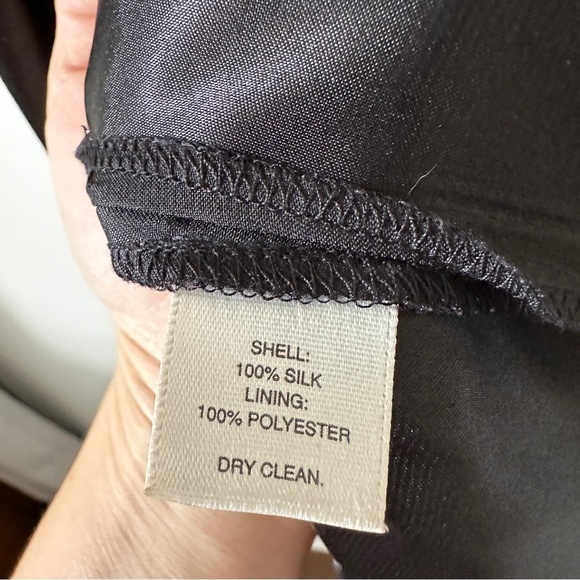 WHBM | Women’s Strapless Silk Little Black Dress size 00 - Picture 4 of 10